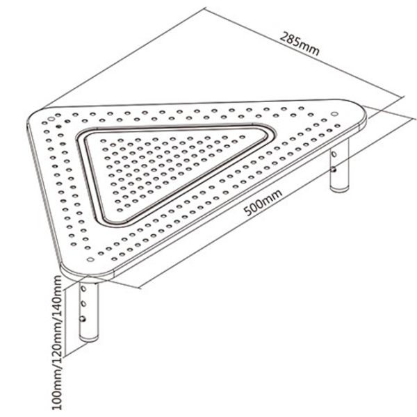 Кронштейн для монитора Gembird MS-TABLE-02 / Черный photo 3