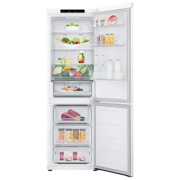 Frigider LG GBV3100ESW cu congelator jos 344 l / 186 cm / White photo 5