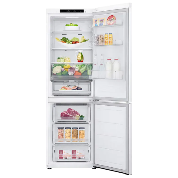 Frigider LG GBV3100ESW cu congelator jos 344 l / 186 cm / White photo 5