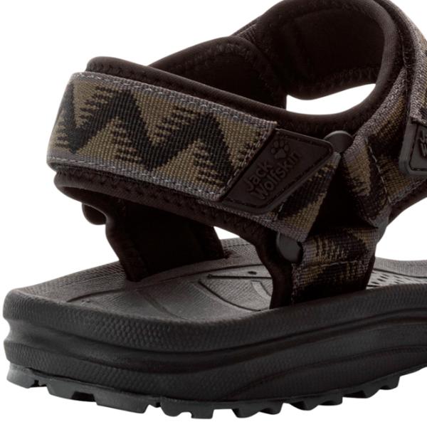 Sandale pentru bărbați Jack Wolfskin Wave Breaker M Darkolivegreen / Textil photo 4 Sandale pentru bărbați Jack Wolfskin Wave Breaker M Darkolivegreen / Textil photo 4