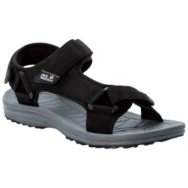 Sandale pentru bărbați Jack Wolfskin Wave Breaker M Black / Textil photo 1 Sandale pentru bărbați Jack Wolfskin Wave Breaker M Black / Textil photo 1