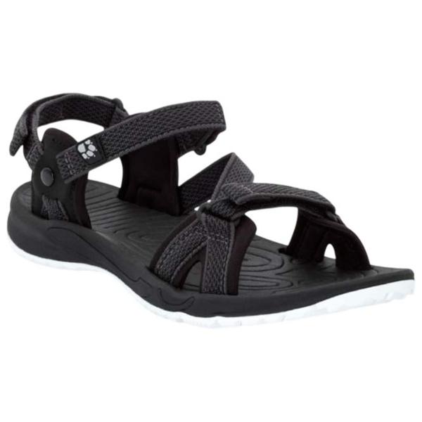 Sandale pentru femei Jack Wolfskin Lakewood Ride Sandal W Black / Textil photo 1