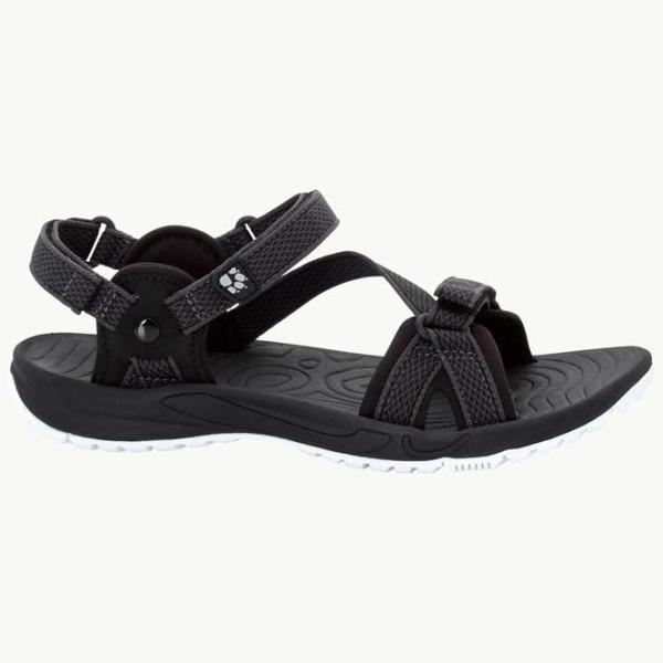 Sandale pentru femei Jack Wolfskin Lakewood Ride Sandal W Black / Textil photo 2
