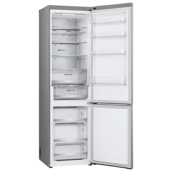 Frigider LG GBV7270CPY cu congelator jos 387 l / 203 cm / Inox photo 8