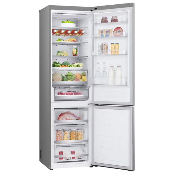 Frigider LG GBV7270CPY cu congelator jos 387 l / 203 cm / Inox photo 9