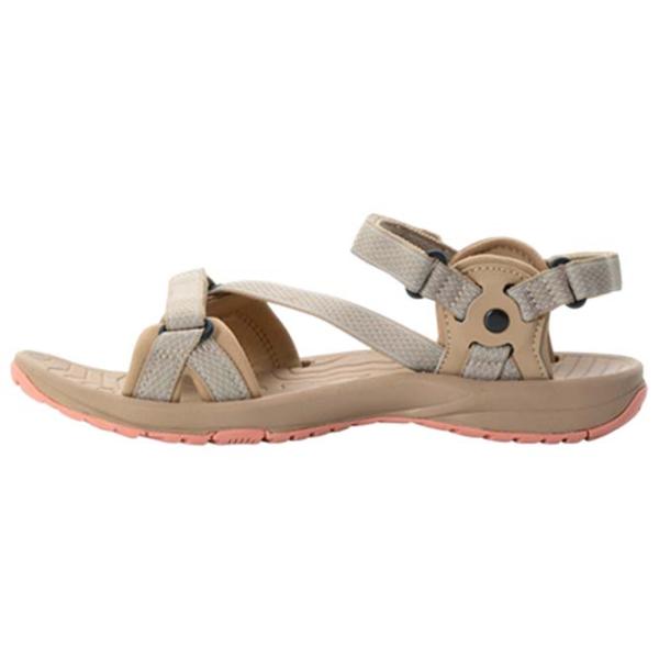 Sandale pentru femei Jack Wolfskin Lakewood Ride Sandal W Beige / Textil photo 2