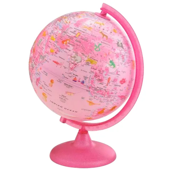 Glob Tecnodidattica 25 PINK ZOO Zoogeografic / 250 mm photo 1 Glob Tecnodidattica 25 PINK ZOO Zoogeografic / 250 mm photo 1