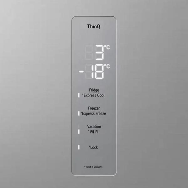 Frigider LG GBV7270DPY cu congelator jos 387 l / 203 cm / Inox photo 9