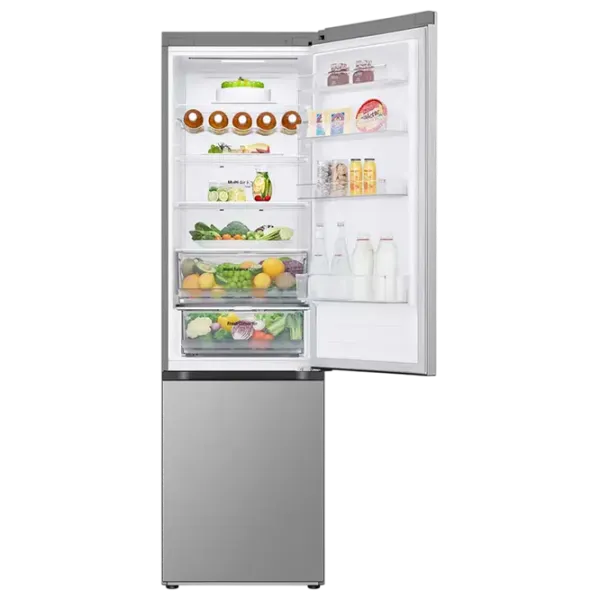 Frigider LG GBV3210DPY cu congelator jos 387 l / 203 cm / Inox photo 2