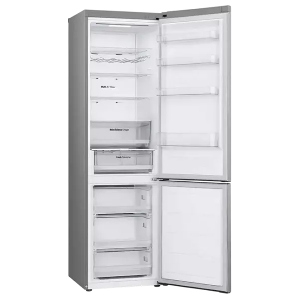 Frigider LG GBV3210DPY cu congelator jos 387 l / 203 cm / Inox photo 5