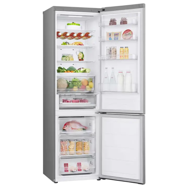 Frigider LG GBV3210DPY cu congelator jos 387 l / 203 cm / Inox photo 6