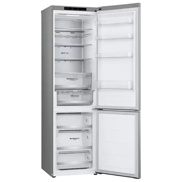 Frigider LG GBV5240DPY cu congelator jos 387 l / 203 cm / Inox photo 5