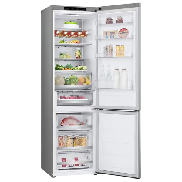 Frigider LG GBV5240DPY cu congelator jos 387 l / 203 cm / Inox photo 6