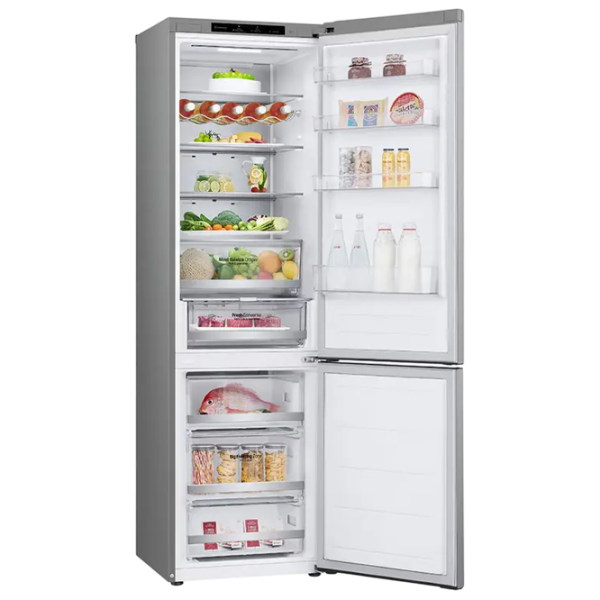 Frigider LG GBV5240DPY cu congelator jos 387 l / 203 cm / Inox photo 6