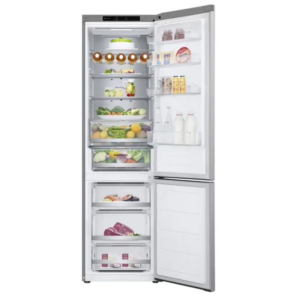 Frigider LG GBV5240DPY cu congelator jos 387 l / 203 cm / Inox photo 8
