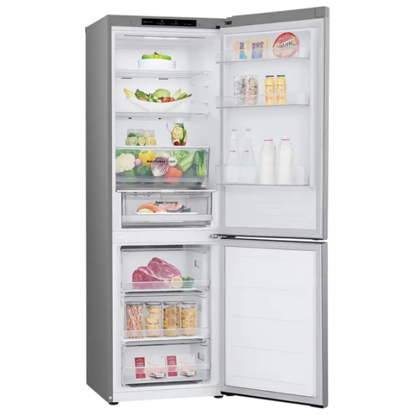 Frigider LG GBV3100EPY cu congelator jos 344 l / 186 cm / Inox photo 8