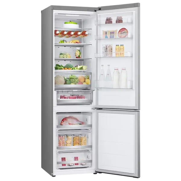 Frigider LG GBV5250EPY cu congelator jos 387 l / 203 cm / Inox photo 8