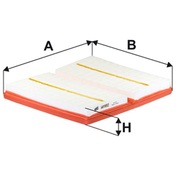 Filtru de aer Wix Filters WA9811 WX-WA9811 photo 1