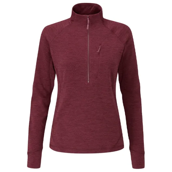 Толстовка для женщин Rab Nexus Pull-On Deep Heather 08 Осень - Зима / Бордовый photo 1