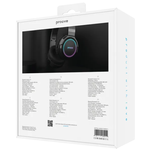 Наушники Proove Galaxy Черный Беспроводные/ Персональный photo 3 Наушники Proove Galaxy Черный Беспроводные/ Персональный photo 3