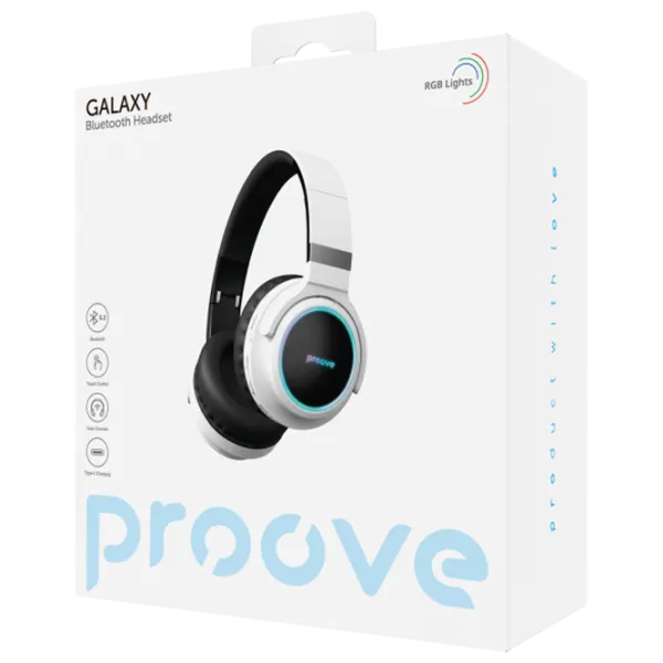 Наушники Proove Galaxy Черный Белый Беспроводные/ Персональный photo 2 Наушники Proove Galaxy Черный Белый Беспроводные/ Персональный photo 2
