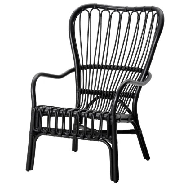 Садовый стул Ikea Storsele Искусственный ротанг / Искусственный ротанг / Черный Черный photo 1
