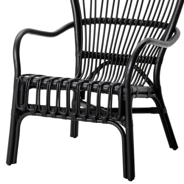 Садовый стул Ikea Storsele Искусственный ротанг / Искусственный ротанг / Черный Черный photo 3