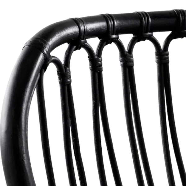 Садовый стул Ikea Storsele Искусственный ротанг / Искусственный ротанг / Черный Черный photo 4