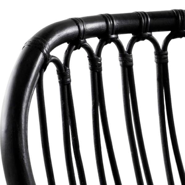 Садовый стул Ikea Storsele Искусственный ротанг / Искусственный ротанг / Черный Черный photo 4