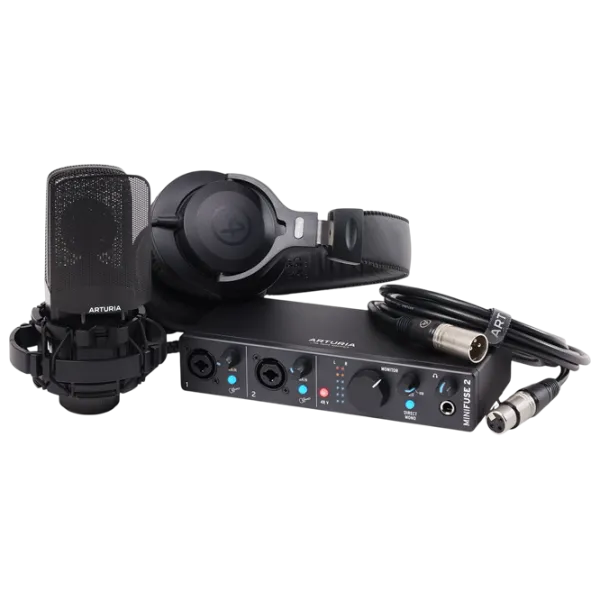 Аудио интерфейс Arturia MiniFuse Recording Pack 192 кГц / 20 Гц - 20 кГц / Черный photo 1