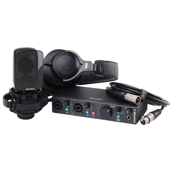 Аудио интерфейс Arturia MiniFuse Recording Pack 192 кГц / 20 Гц - 20 кГц / Черный photo 1