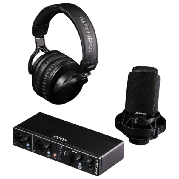 Аудио интерфейс Arturia MiniFuse Recording Pack 192 кГц / 20 Гц - 20 кГц / Черный photo 3