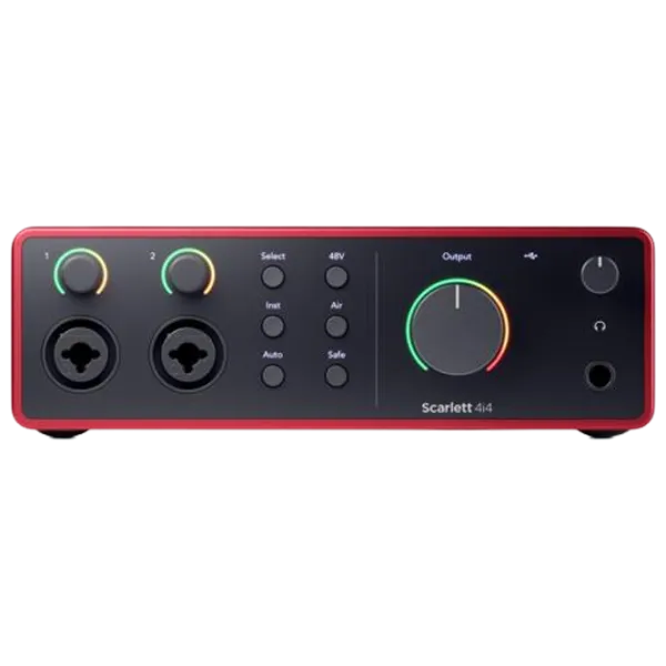 Interfață audio Focusrite Scarlett 4i4 4rd Gen 192 kHz / 20 Hz - 20 kHz / Red photo 2 Interfață audio Focusrite Scarlett 4i4 4rd Gen 192 kHz / 20 Hz - 20 kHz / Red photo 2