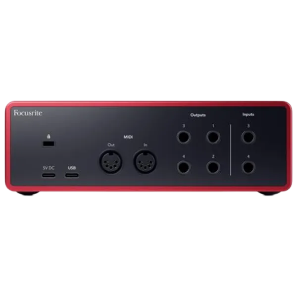 Interfață audio Focusrite Scarlett 4i4 4rd Gen 192 kHz / 20 Hz - 20 kHz / Red photo 5 Interfață audio Focusrite Scarlett 4i4 4rd Gen 192 kHz / 20 Hz - 20 kHz / Red photo 5