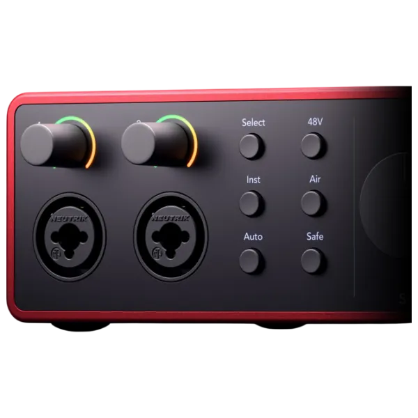 Interfață audio Focusrite Scarlett 4i4 4rd Gen 192 kHz / 20 Hz - 20 kHz / Red photo 6 Interfață audio Focusrite Scarlett 4i4 4rd Gen 192 kHz / 20 Hz - 20 kHz / Red photo 6