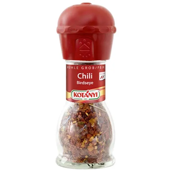 Мельница для специй KOTANYI Chili Birdseye Стекло / Красный photo 1