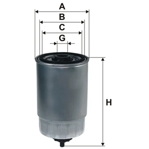 Топливный фильтр Wix Filters WF8398 84.5 мм photo 2 Топливный фильтр Wix Filters WF8398 84.5 мм photo 2