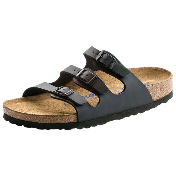 Sandale pentru femei Birkenstock Florida Sfb Black / Textil photo 1