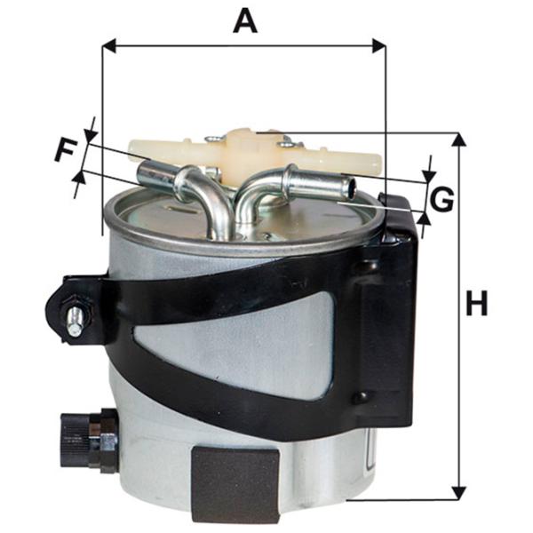Топливный фильтр Wix Filters WF8394 97.5 мм photo 2 Топливный фильтр Wix Filters WF8394 97.5 мм photo 2