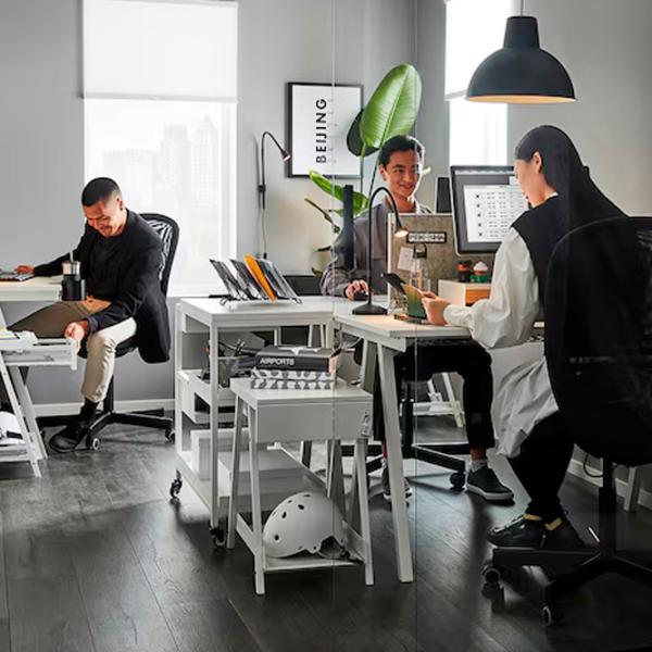 Masă de birou Ikea Trotten PAL/ White photo 2