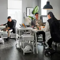 Офисный стол Ikea Trotten ДСП/ Белый photo 2