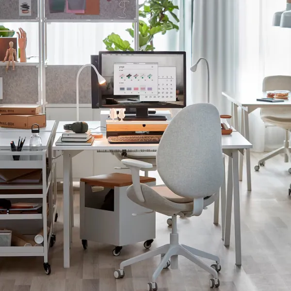 Masă de birou Ikea Trotten PAL/ White photo 3