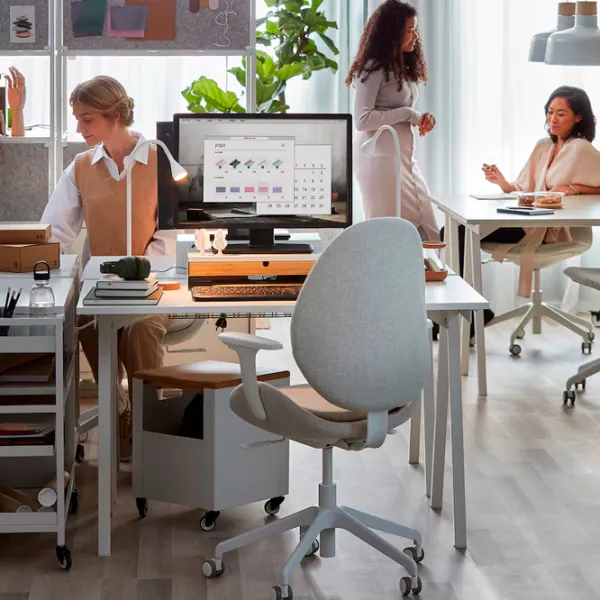 Masă de birou Ikea Trotten PAL/ White photo 4