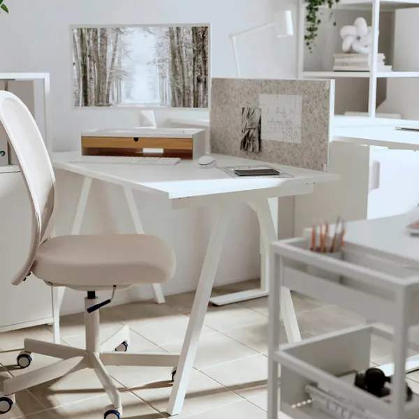 Masă de birou Ikea Trotten PAL/ White photo 7