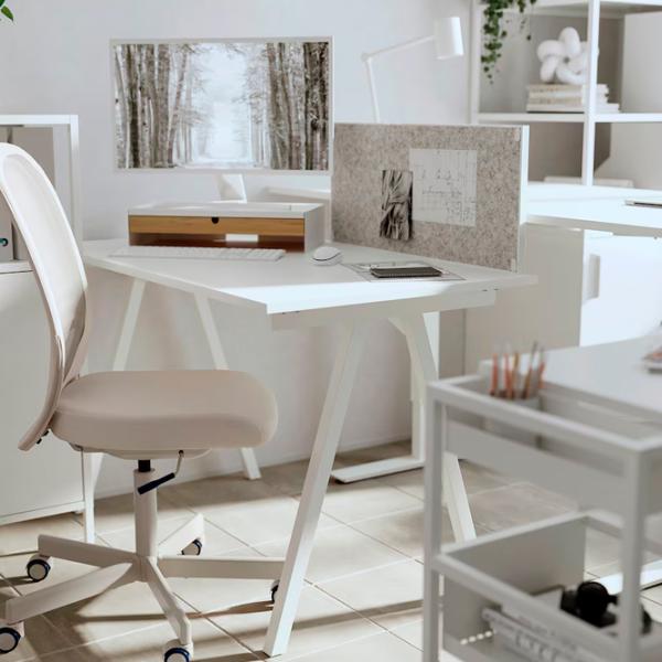 Masă de birou Ikea Trotten PAL/ White photo 7
