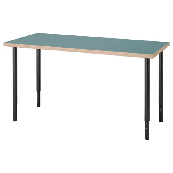 Офисный стол Ikea Lagkapten/Olov ДСП/ Аквамариновый photo 1 Офисный стол Ikea Lagkapten/Olov ДСП/ Аквамариновый photo 1