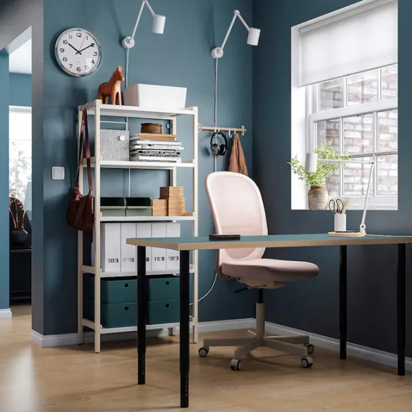 Офисный стол Ikea Lagkapten/Olov ДСП/ Аквамариновый photo 2 Офисный стол Ikea Lagkapten/Olov ДСП/ Аквамариновый photo 2