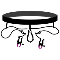 Clemă pentru labii Bad Kitty Spreader String Black photo 2