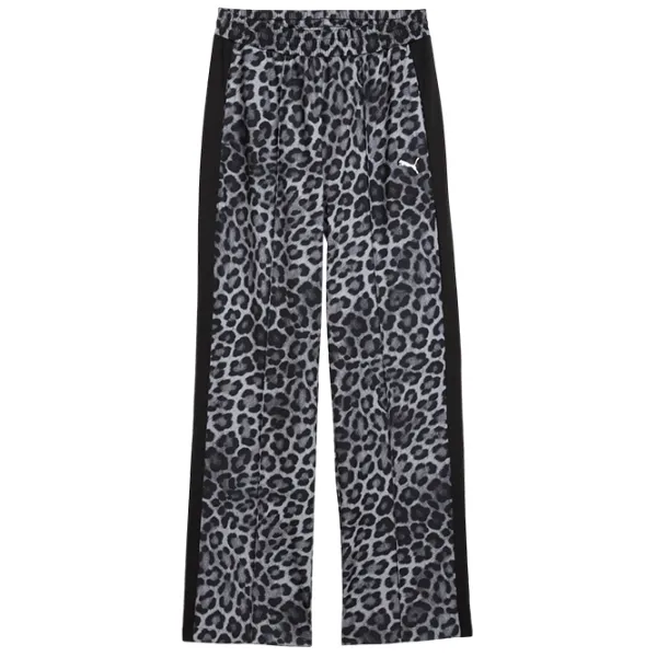 Спортивные брюки для женщин Puma T7 Leo Luxe All-Over Print Straight XL / Black Gray photo 1