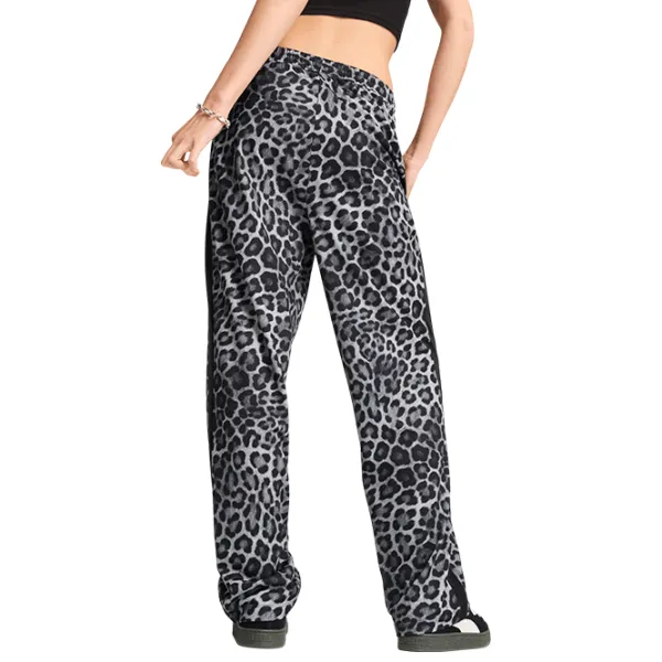 Спортивные брюки для женщин Puma T7 Leo Luxe All-Over Print Straight XL / Black Gray photo 5